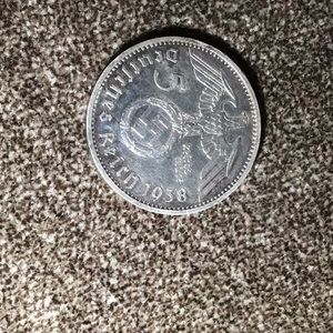 Coin Germany Deutsches Reich 5 Mark Funf Mark 1938